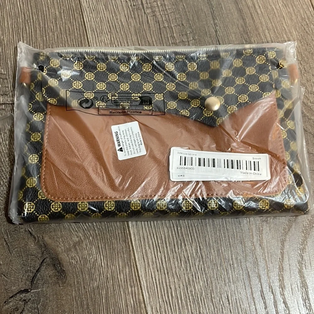 COPY - Retro Pattern Wristlet Crossbody Bag, Classic Versatile Fashion Shoulde… - Picture 3 of 4